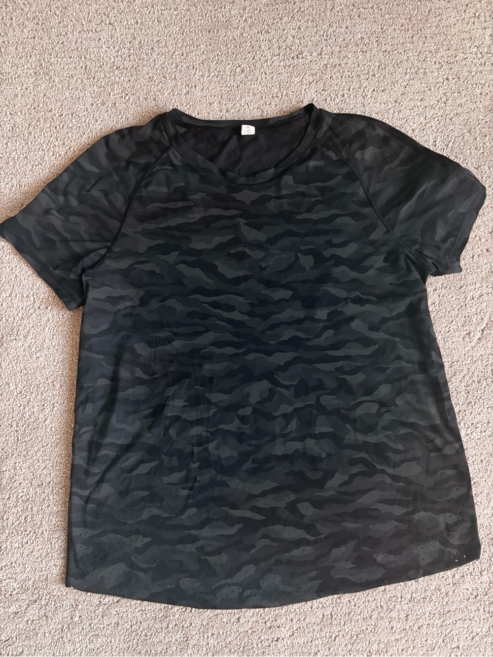 lululemon athletica Black Camo Short-Sleeve Tee
